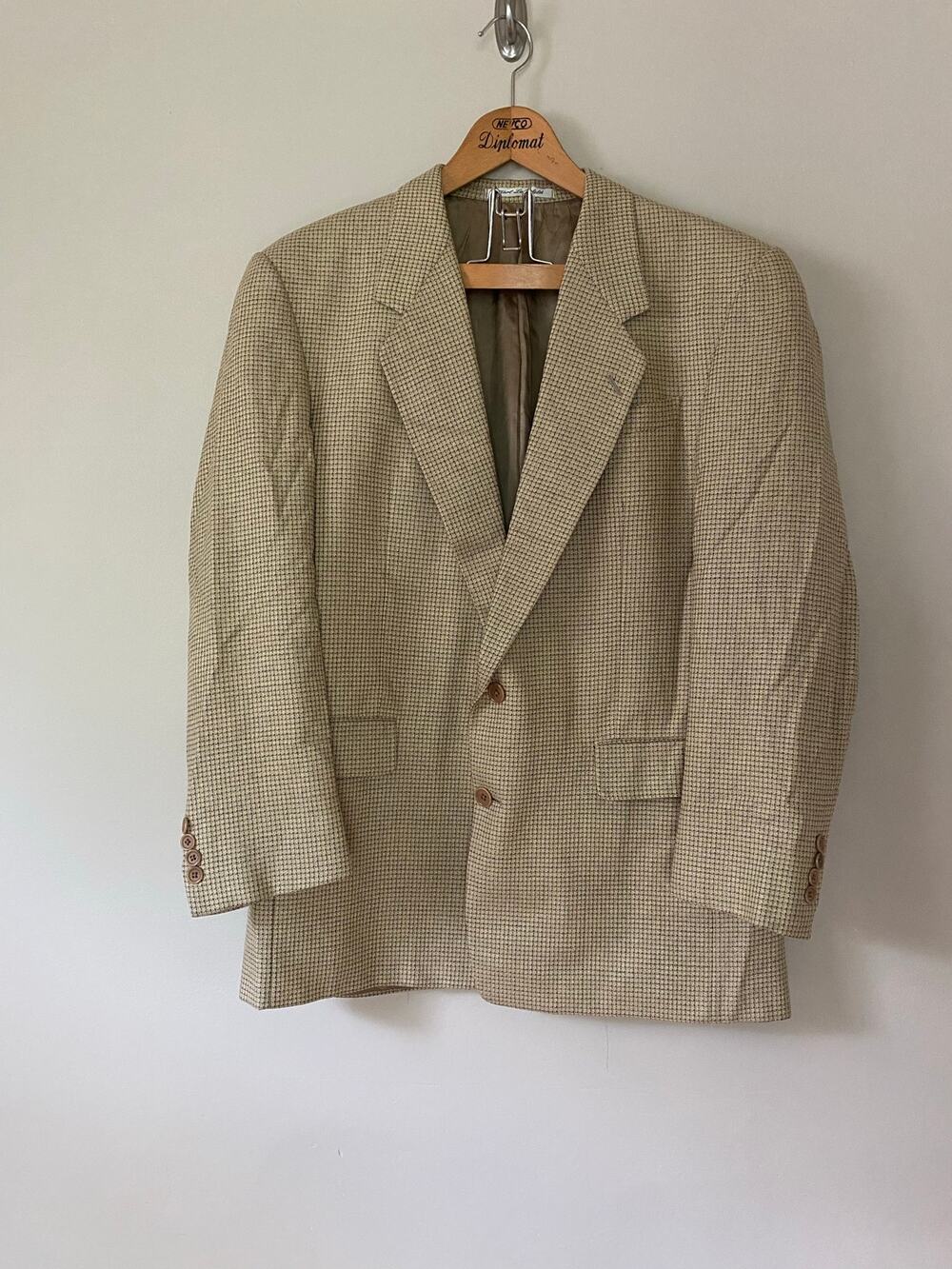 Vtg Karl Lagerfield Mens Silk /Wool Sport Coat Blazer “Lafayette” 42 Reg